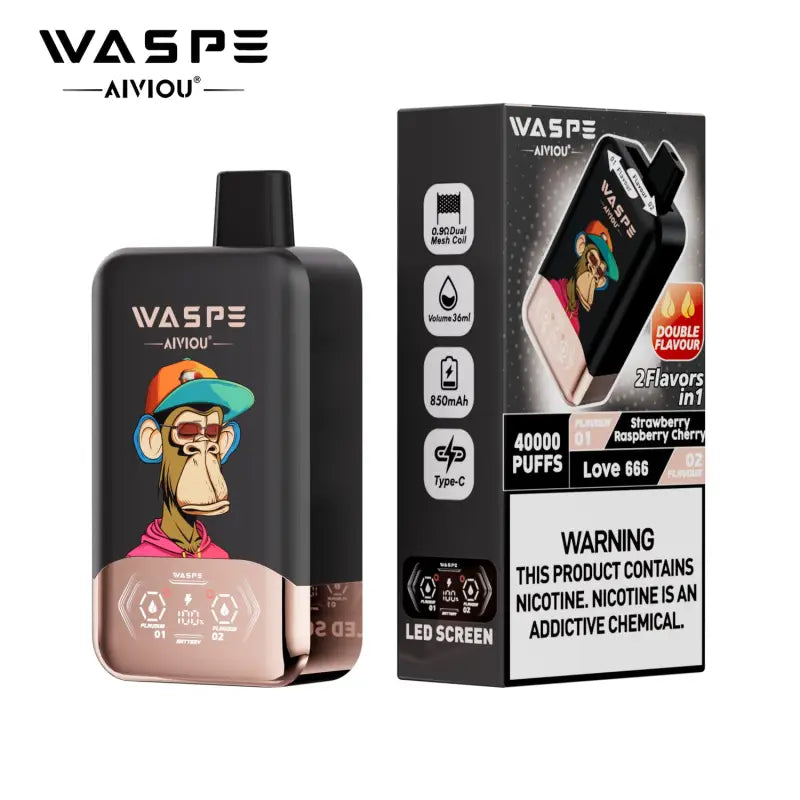 WASPE 40K — Fresa frambuesa cereza / Love 666