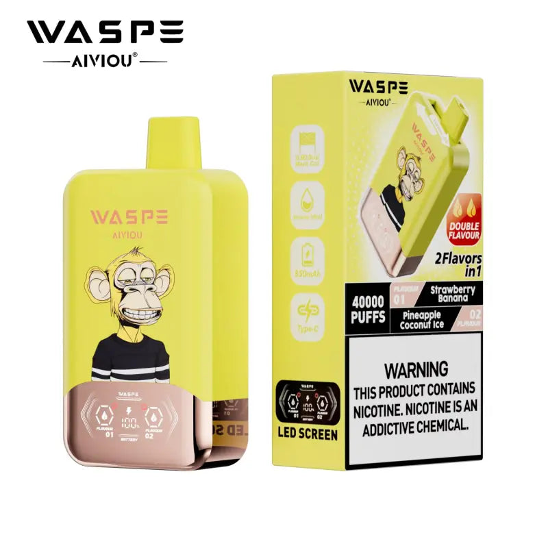 WASPE 40K — Fresa plátano / Piña coco helada