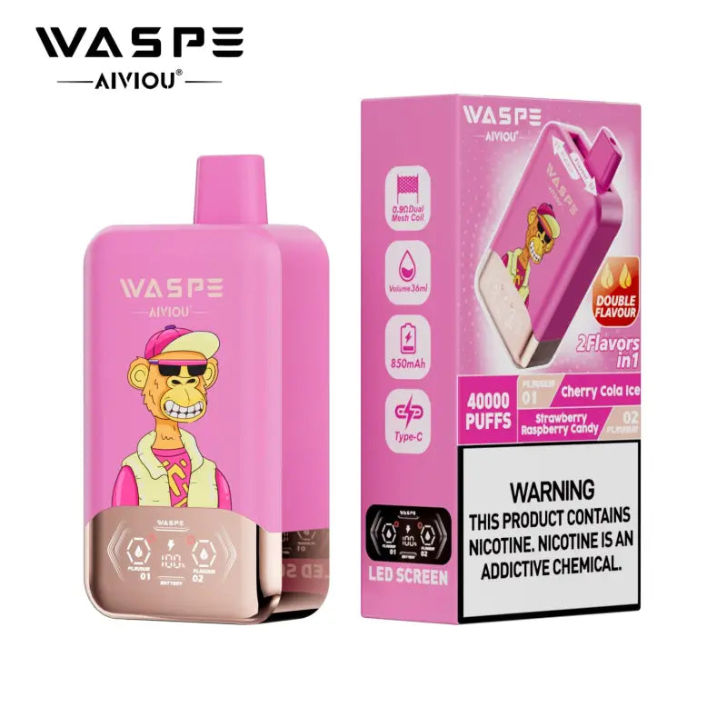 WASPE 40K — Cola de cereza helada / Caramelo de fresa frambuesa
