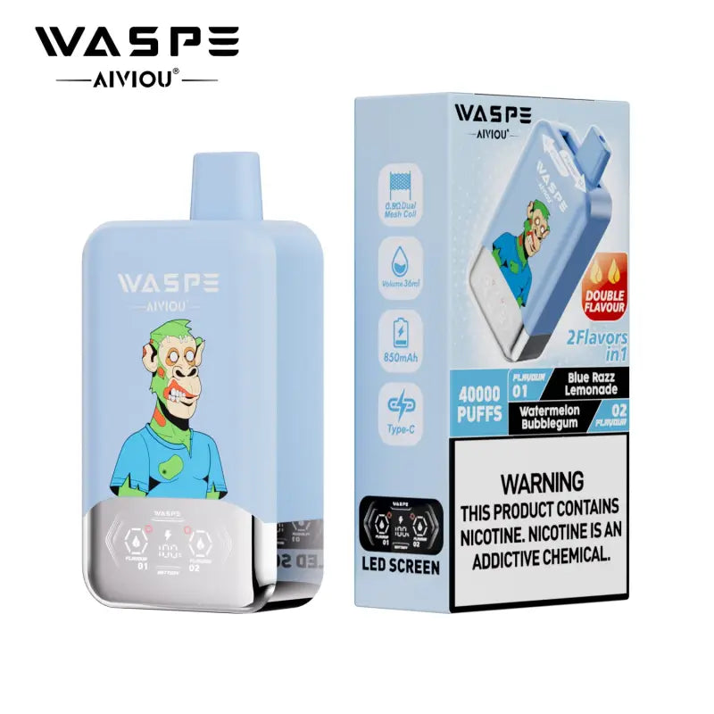 WASPE 40K — Limonada blue razz / Chicle de sandía